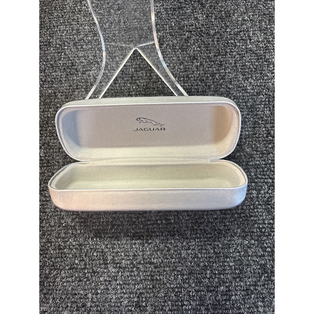 JAGUAR Sunglasses Eyeglasses Case Hard Case SILVER L#0036 - Picture 2 of 3
